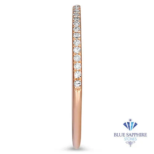 0.20ctw Half-Eternity Diamond Ring in 18K Rose Gold