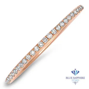 0.20ctw Half-Eternity Diamond Ring in 18K Rose Gold