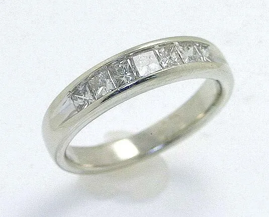 1.00ct Princess Cut Diamond Wedding Band