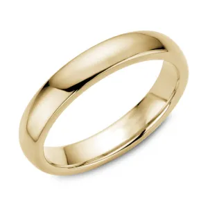 (10K, 14K, 18K) Yellow Gold (4mm) Dome Band