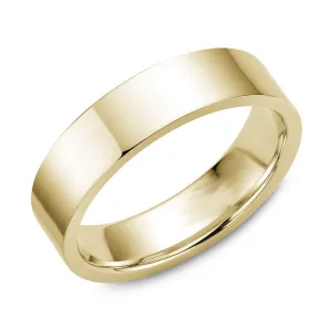 (10K, 14K, 18K) Yellow Gold (6mm) Flat Pipe Band