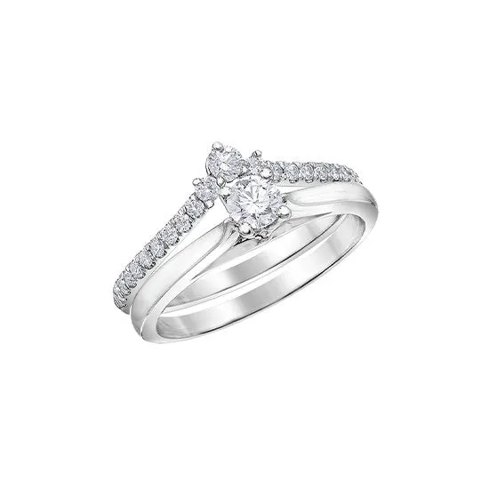 10K White Gold (0.33ct) Diamond Universal Band