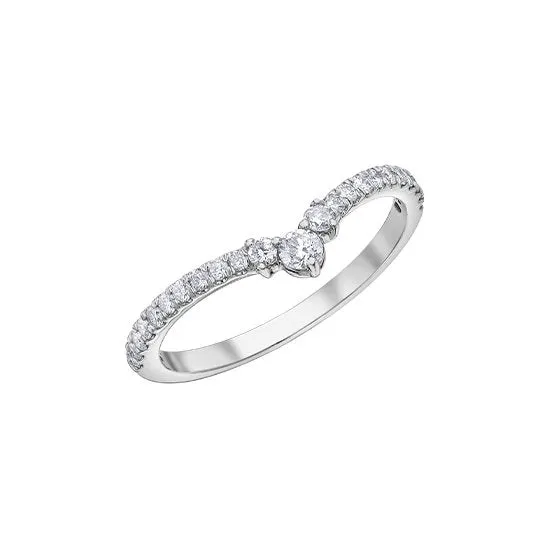10K White Gold (0.33ct) Diamond Universal Band