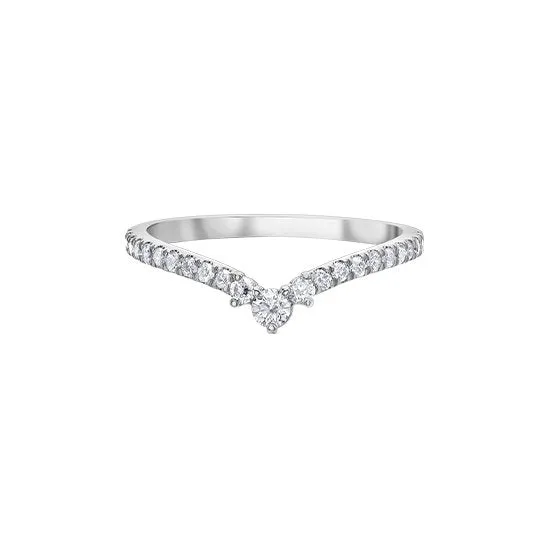 10K White Gold (0.33ct) Diamond Universal Band