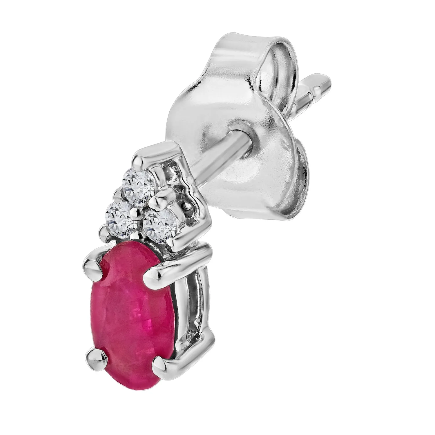 10K White Gold Diamond Earrings