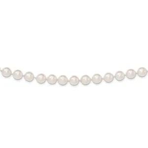 14k 8-9mm Round White Gold Saltwater Akoya Cultured Pearl Bracelet