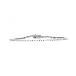 14K Gold 1.20 Carat Round Brilliant Diamond Tennis Bracelet