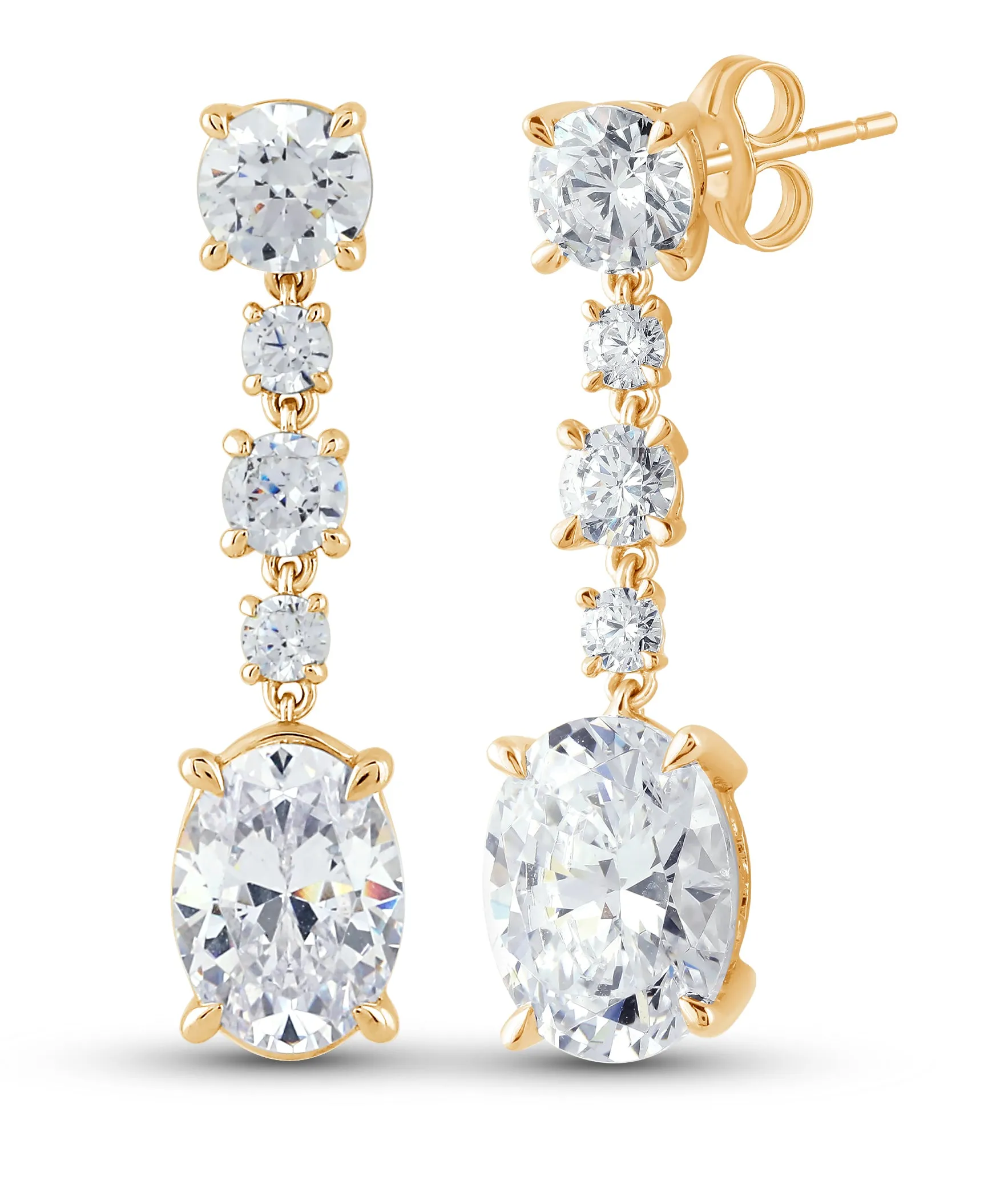 14K Gold & 4.23 TCW Lab-Grown Diamond Drop Earring
