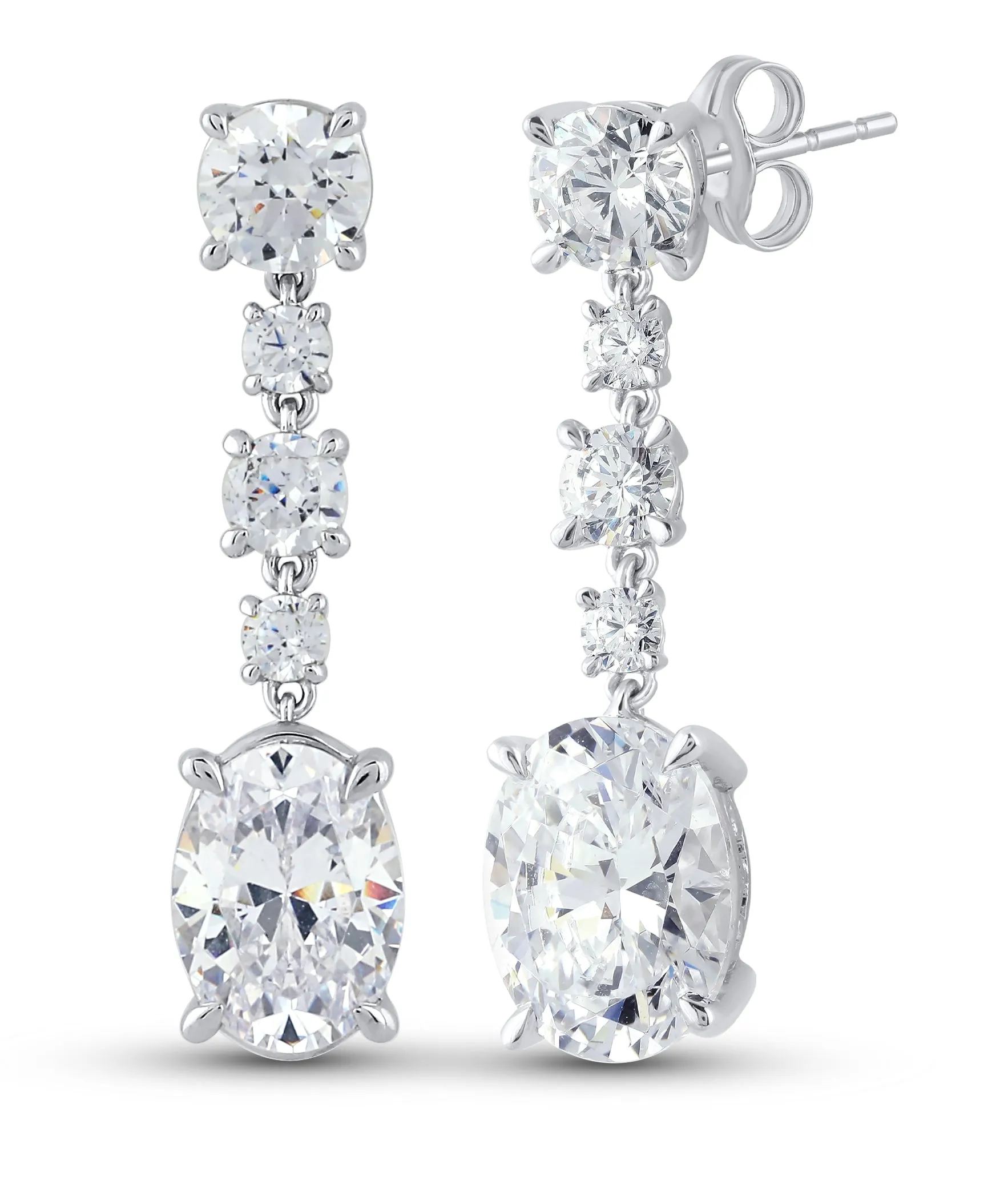 14K Gold & 4.23 TCW Lab-Grown Diamond Drop Earring