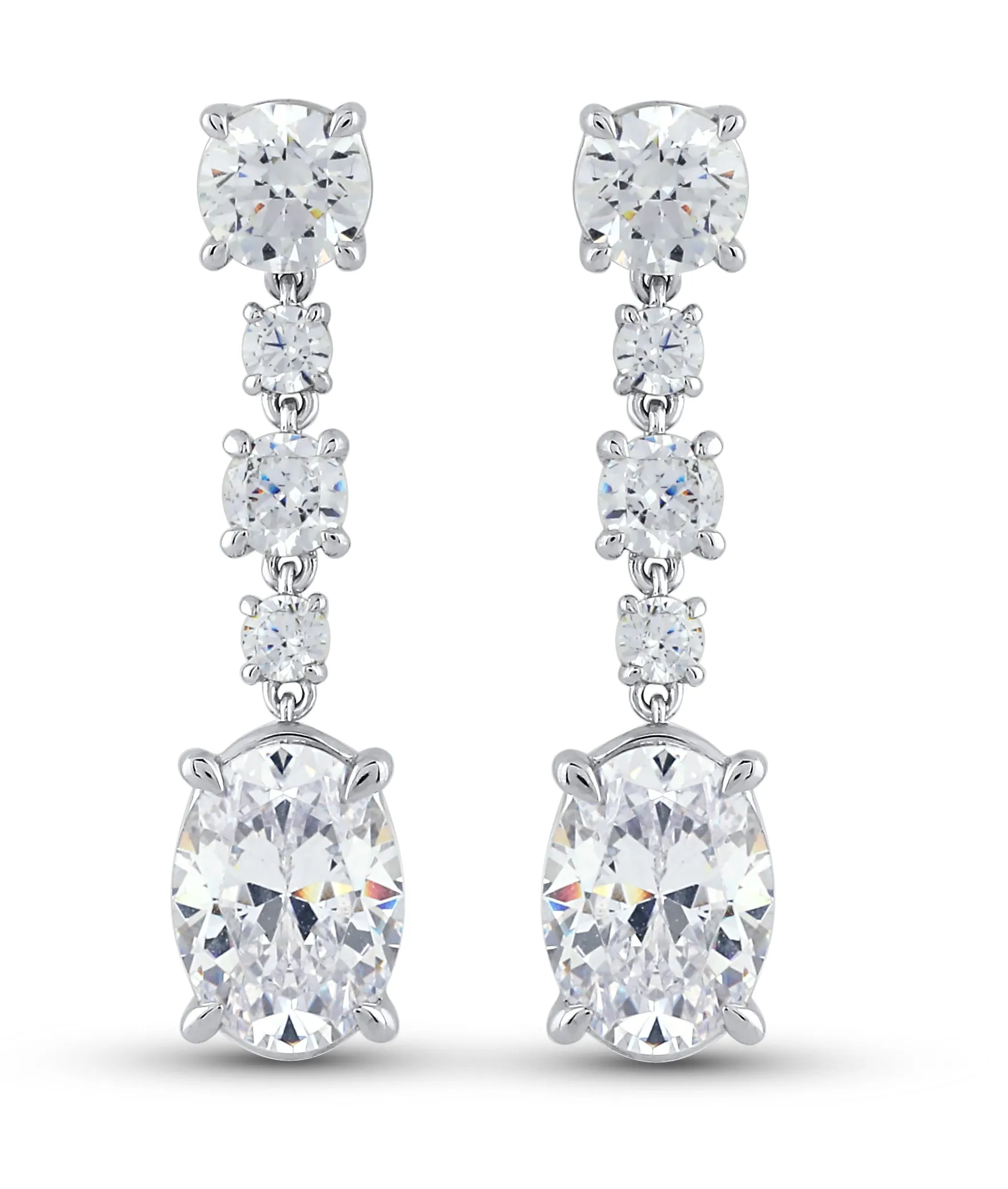 14K Gold & 4.23 TCW Lab-Grown Diamond Drop Earring