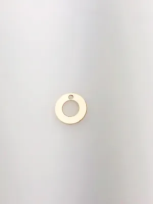 14K Gold Fill Cut Out Circle Charm, 8.9mm, Made in USA - 2324P1