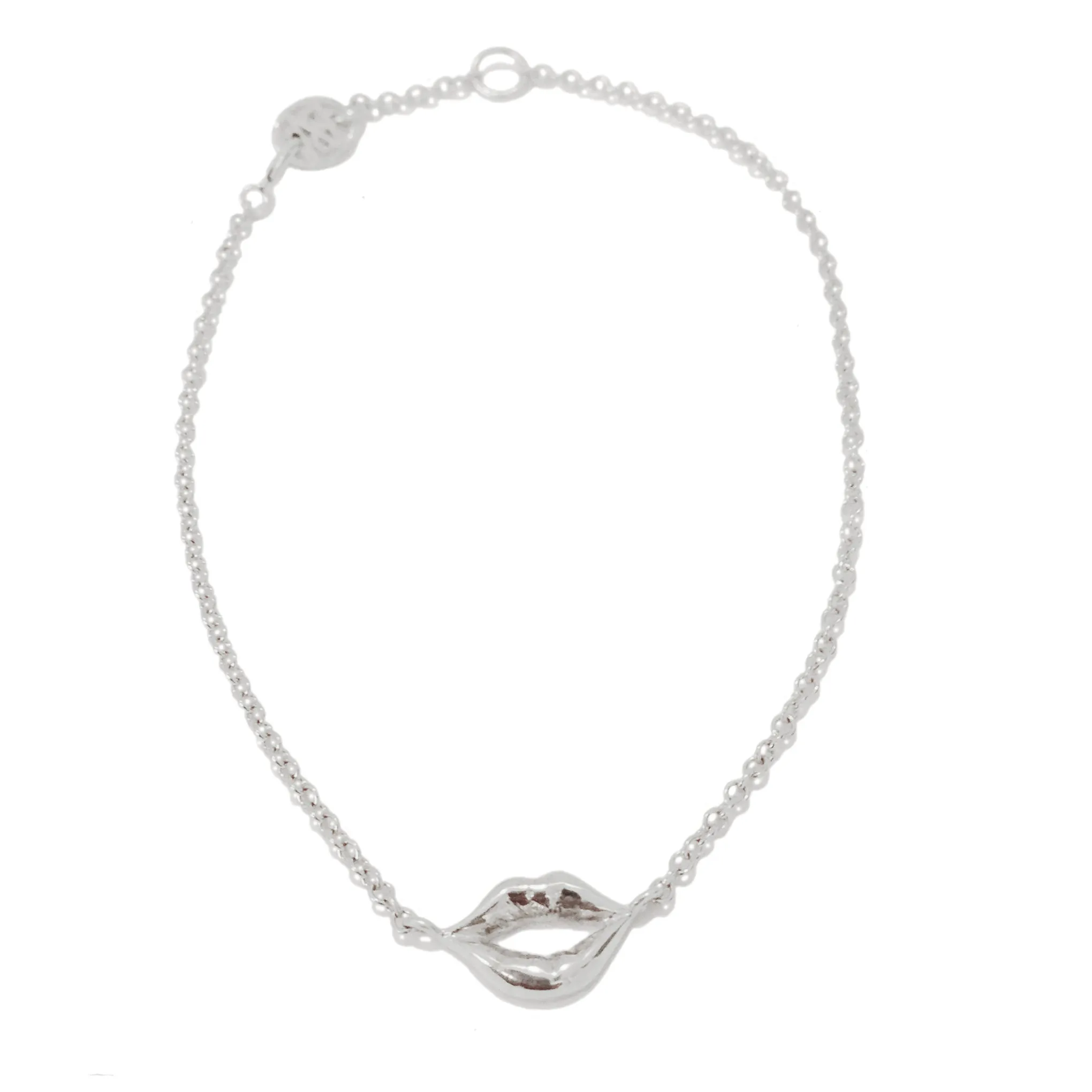 14K Gold Lip Pout Bracelet