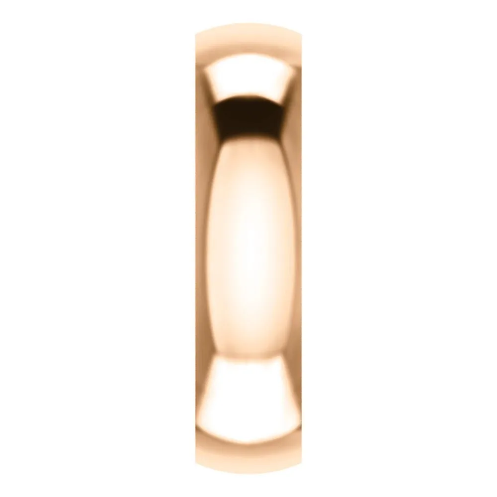 14k Rose Gold 6mm Paisley Design Band Size 12