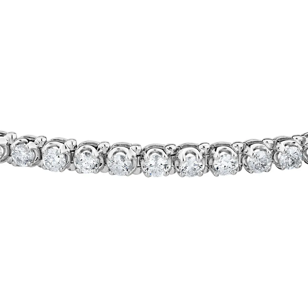 14K White Gold Diamond Bracelets