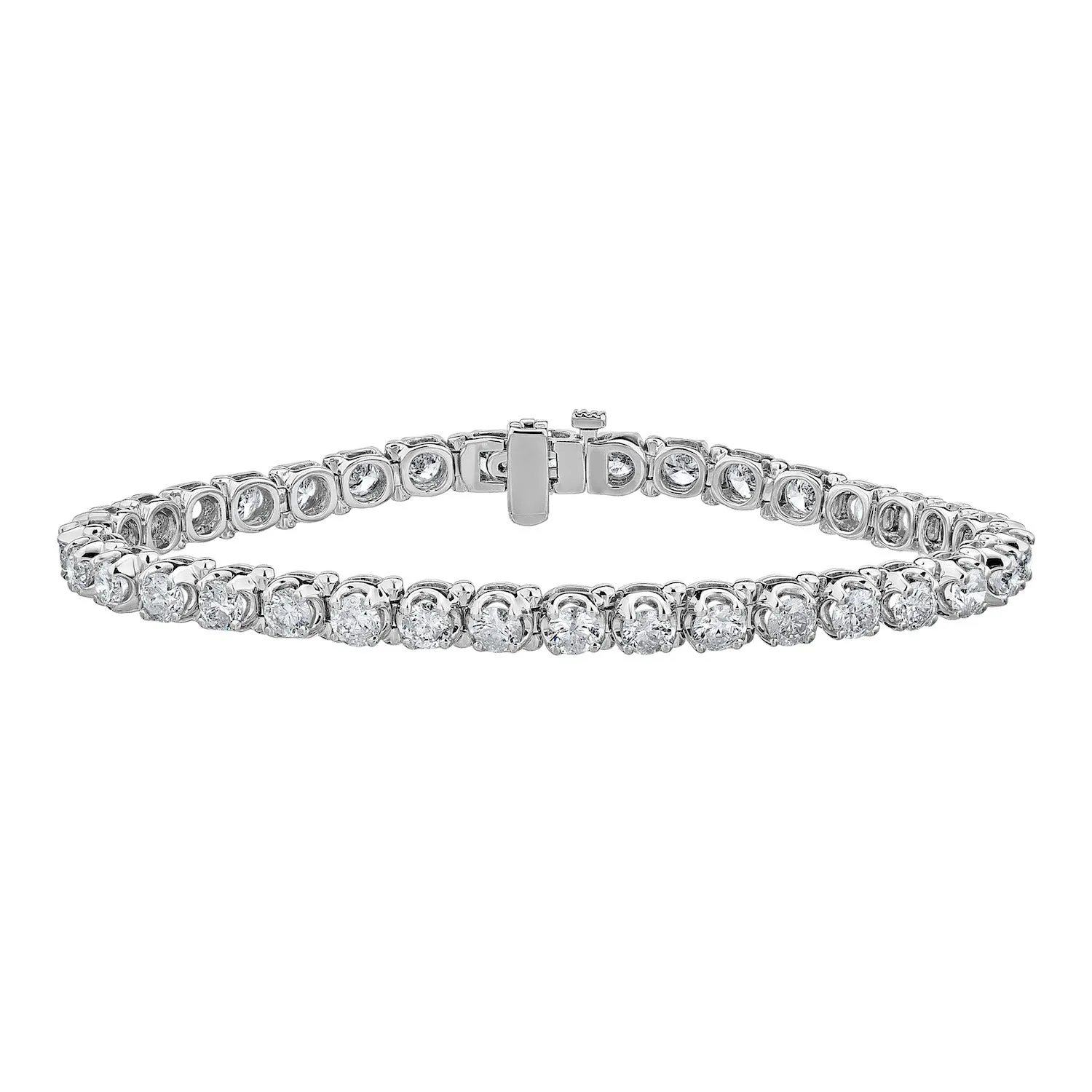 14K White Gold Diamond Bracelets