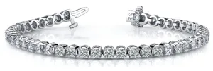 14K White Gold Diamond Bracelets