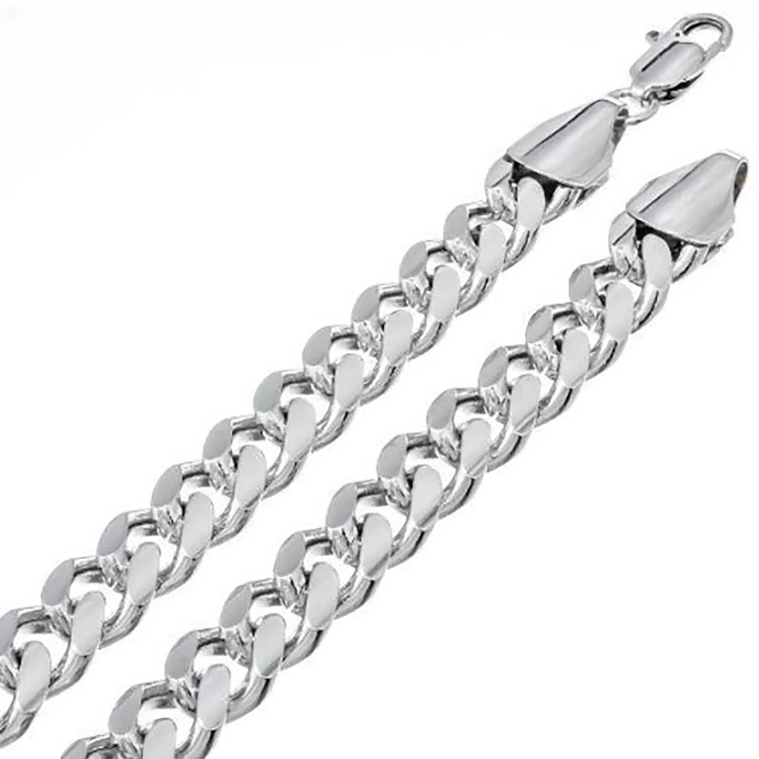 14K White Gold Men's 5MM Miami Cuban Bracelet