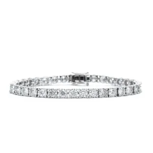 14KT White Gold 7.00CT Diamond Tennis Bracelet