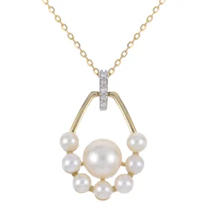 14KT Yellow Gold Freshwater Pearl Necklace