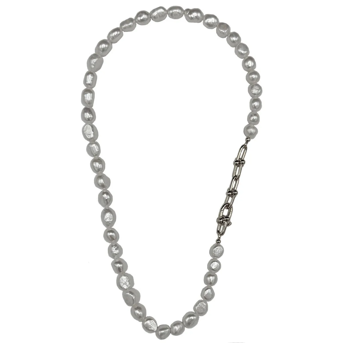 151-01-S-SHORT | THE ROXY NECKLACE ON SILVER 18"