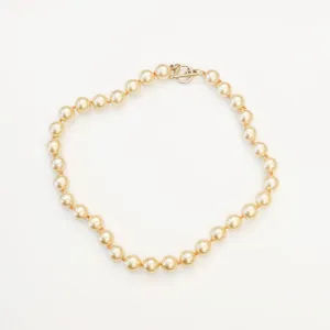 16" 10mm Peach Pearl Necklace