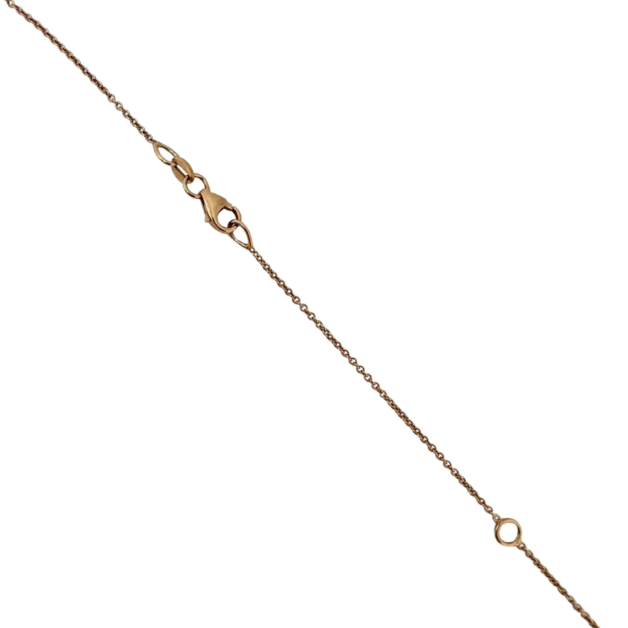18K Rose Gold Pink Sapphire Pink Panther Pendant Necklace