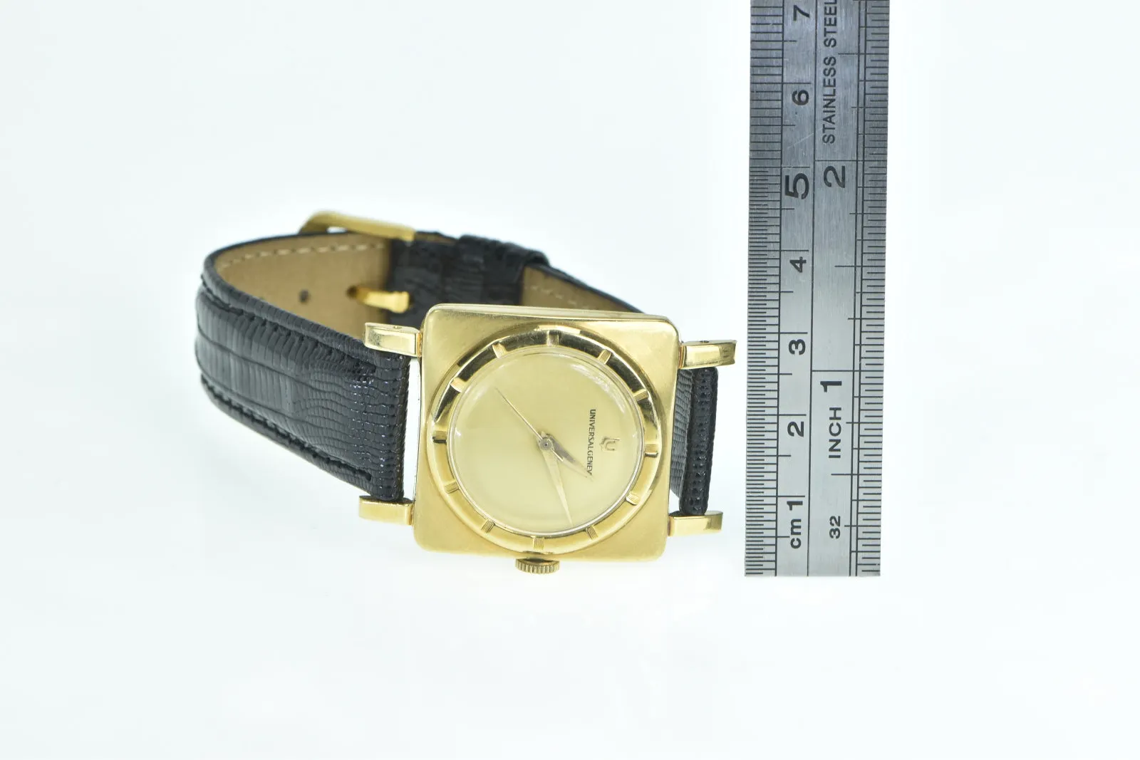18K Universal Geneve Squared Vintage Men's Watch