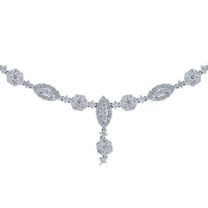 18k White Gold Diamond Necklace - 5.07ct V0102