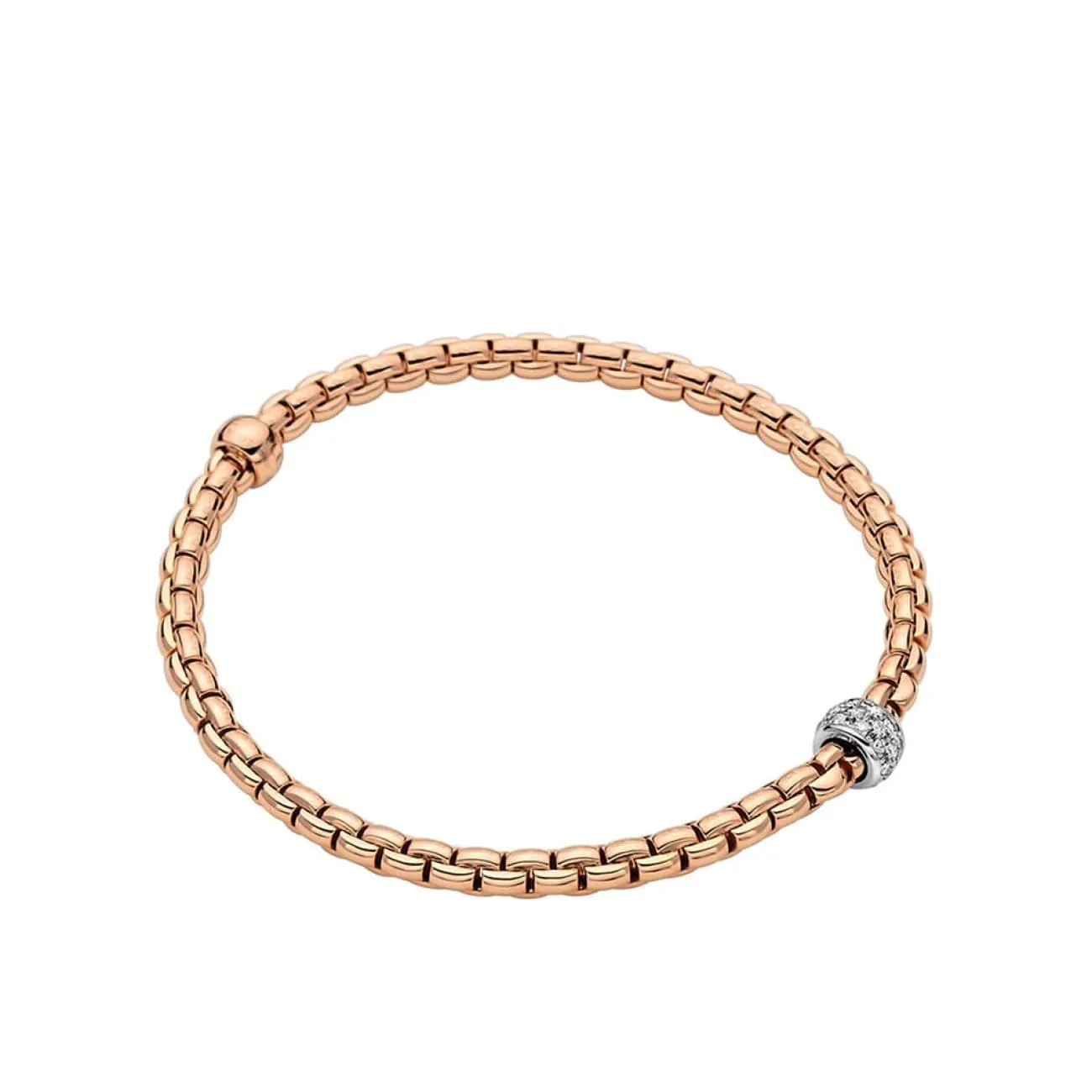 18KT ROSE GOLD EKA BRACELET SET WITH DIAMONDS