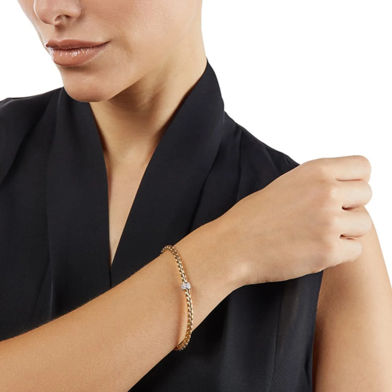 18KT ROSE GOLD EKA BRACELET SET WITH DIAMONDS
