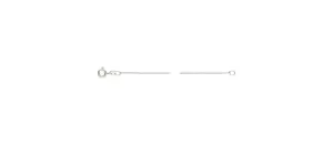 18" 012 (0.65mm) DC Box Chain, Sterling Silver. Made in USA. #501470218D