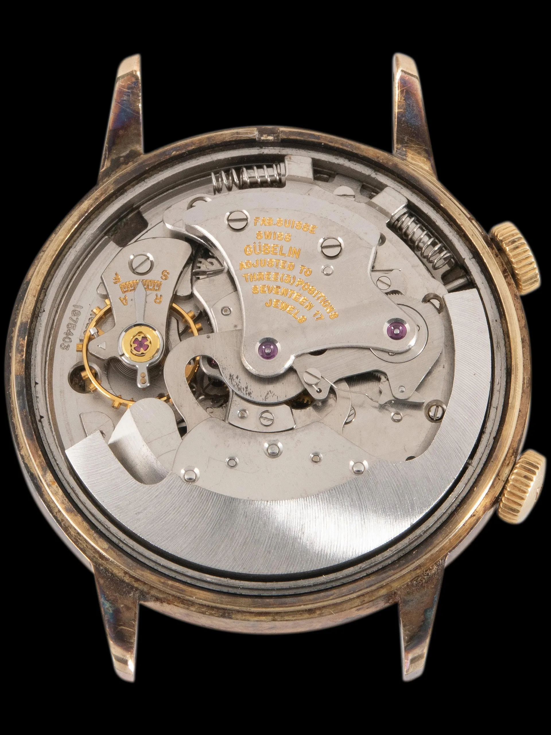 1960s Gubelin Ipso-Vox Alarm (Ref. 855) "Gold-Plated"