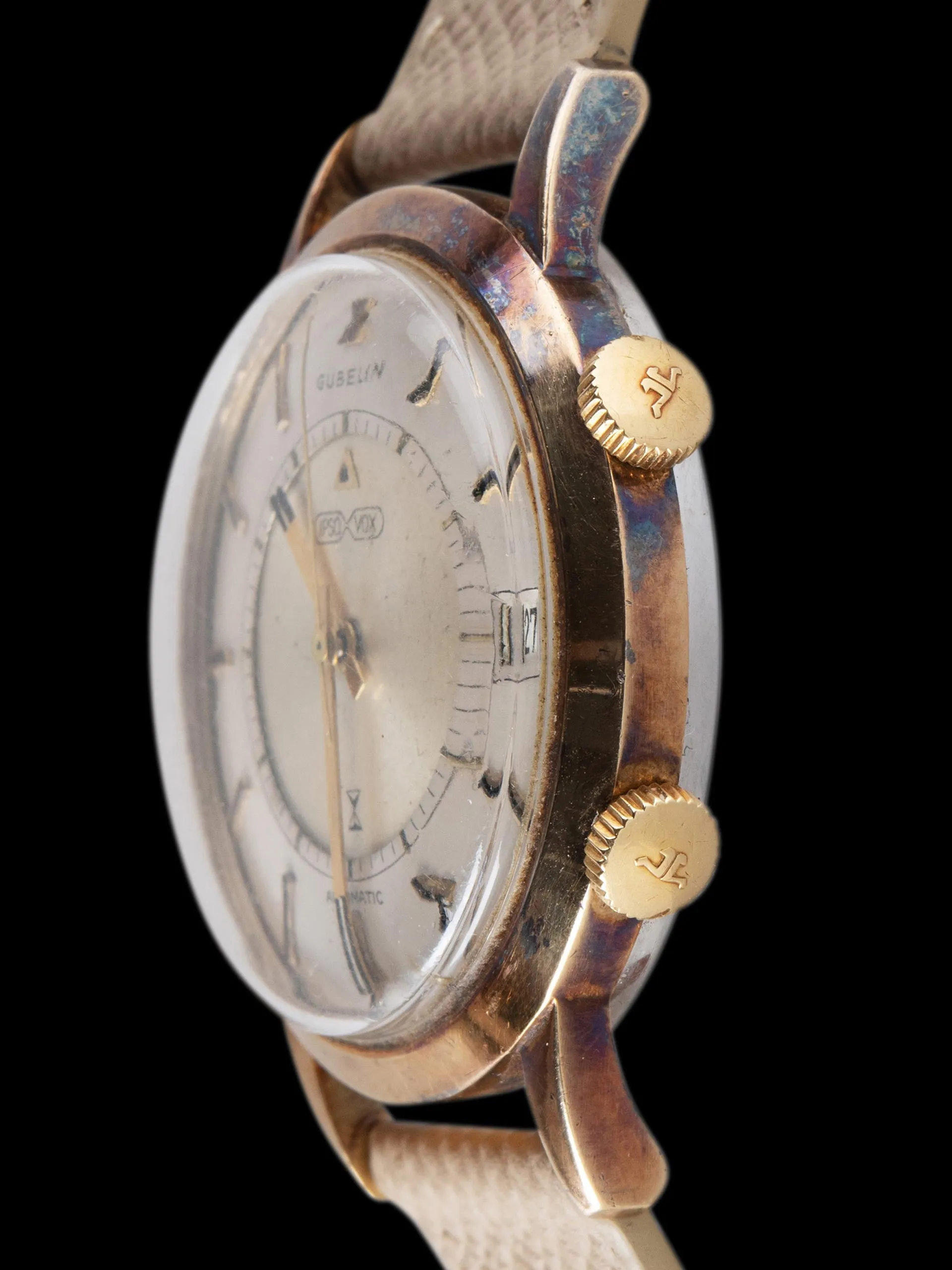1960s Gubelin Ipso-Vox Alarm (Ref. 855) "Gold-Plated"