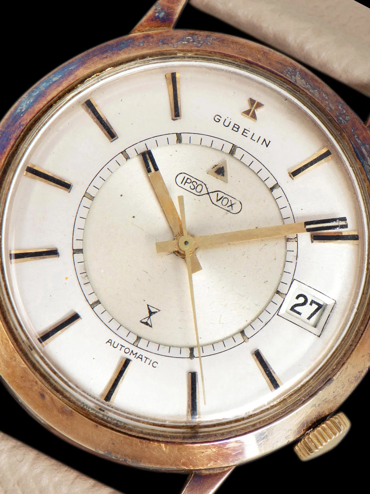 1960s Gubelin Ipso-Vox Alarm (Ref. 855) "Gold-Plated"