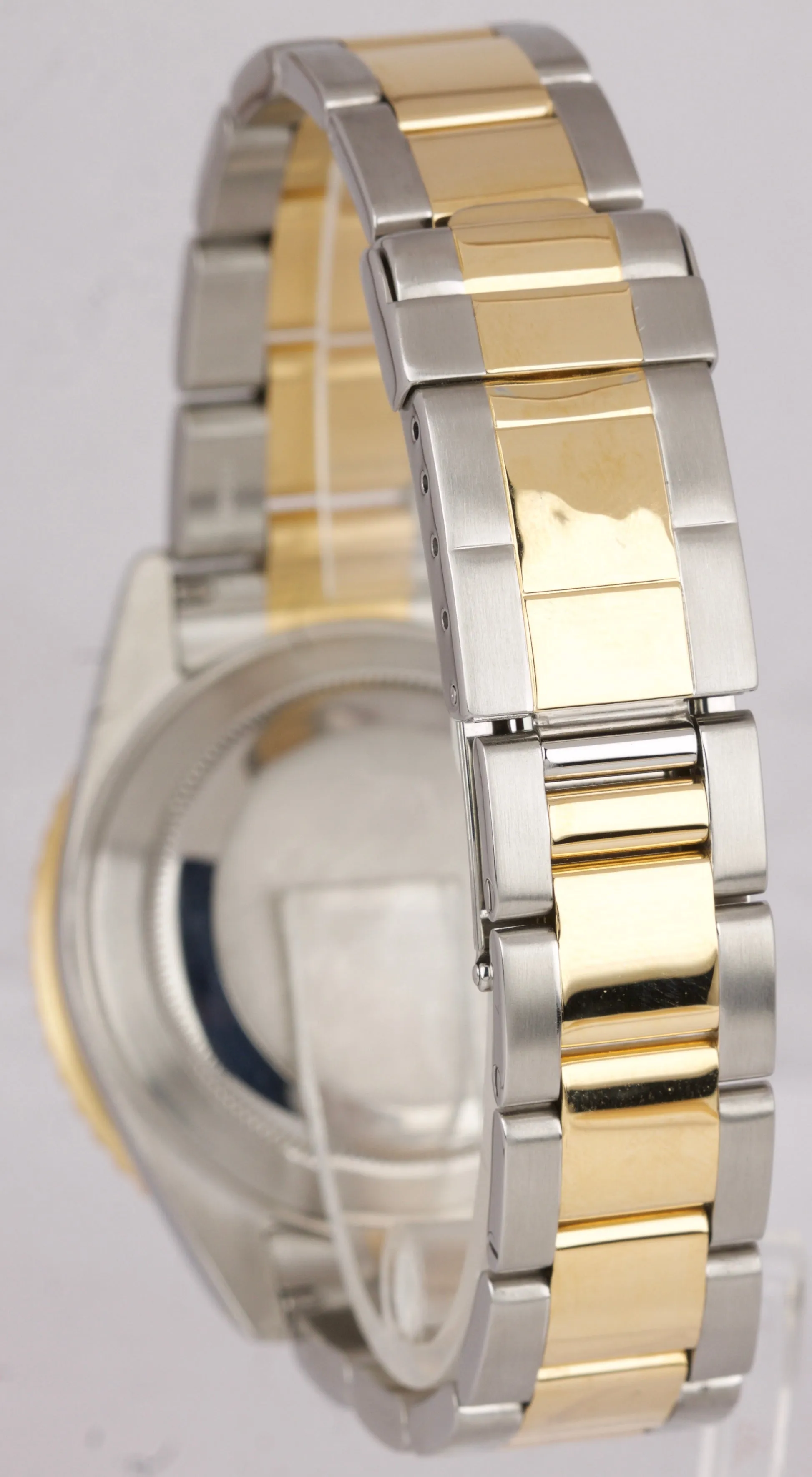 2001 Rolex GMT-Master II 16713 Two-Tone Black 18K Stainless Gold Oyster Watch