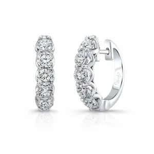 2.00ctw Diamond Hoop Earrings