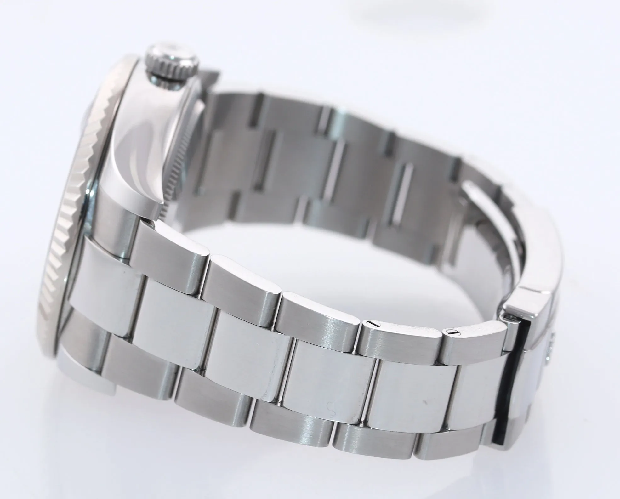 2021 Rolex Sky-Dweller Steel White Gold Fluted Bezel White 326934 42mm Watch