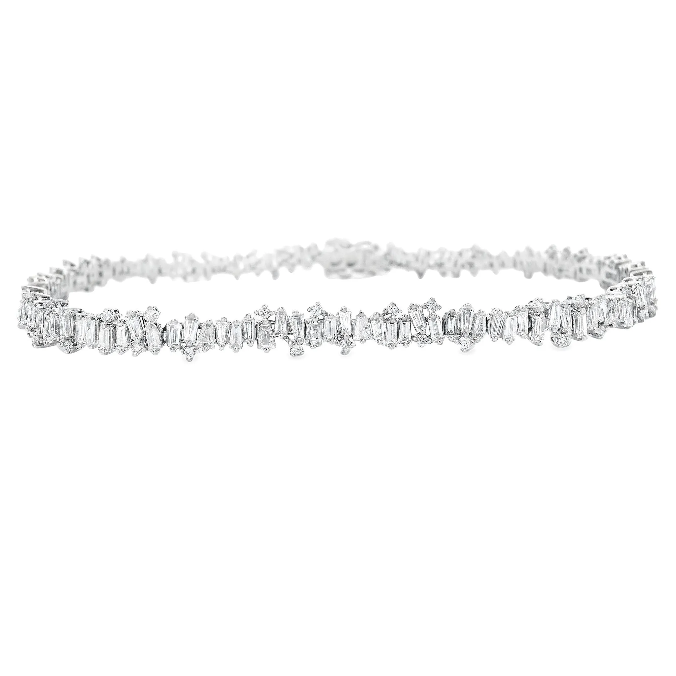 2.78ct 18k White Gold Diamond Bracelet