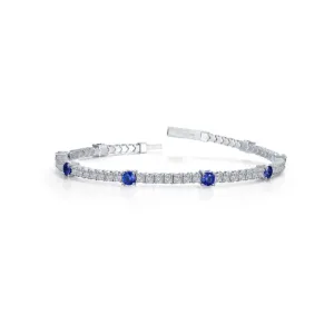 3.25 CTW Station Flexible Tennis Bracelet