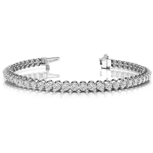 4.00 ctw Round Diamond Tennis Bracelet Four Prong Set