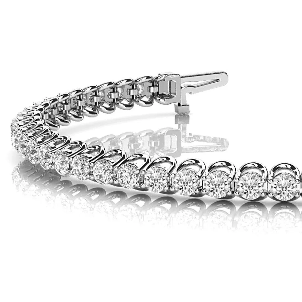 4.00 ctw Round Diamond Tennis Bracelet Four Prong Set