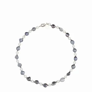424-10-SHORT | BLACK PETITE EDISON CHOKER 18"
