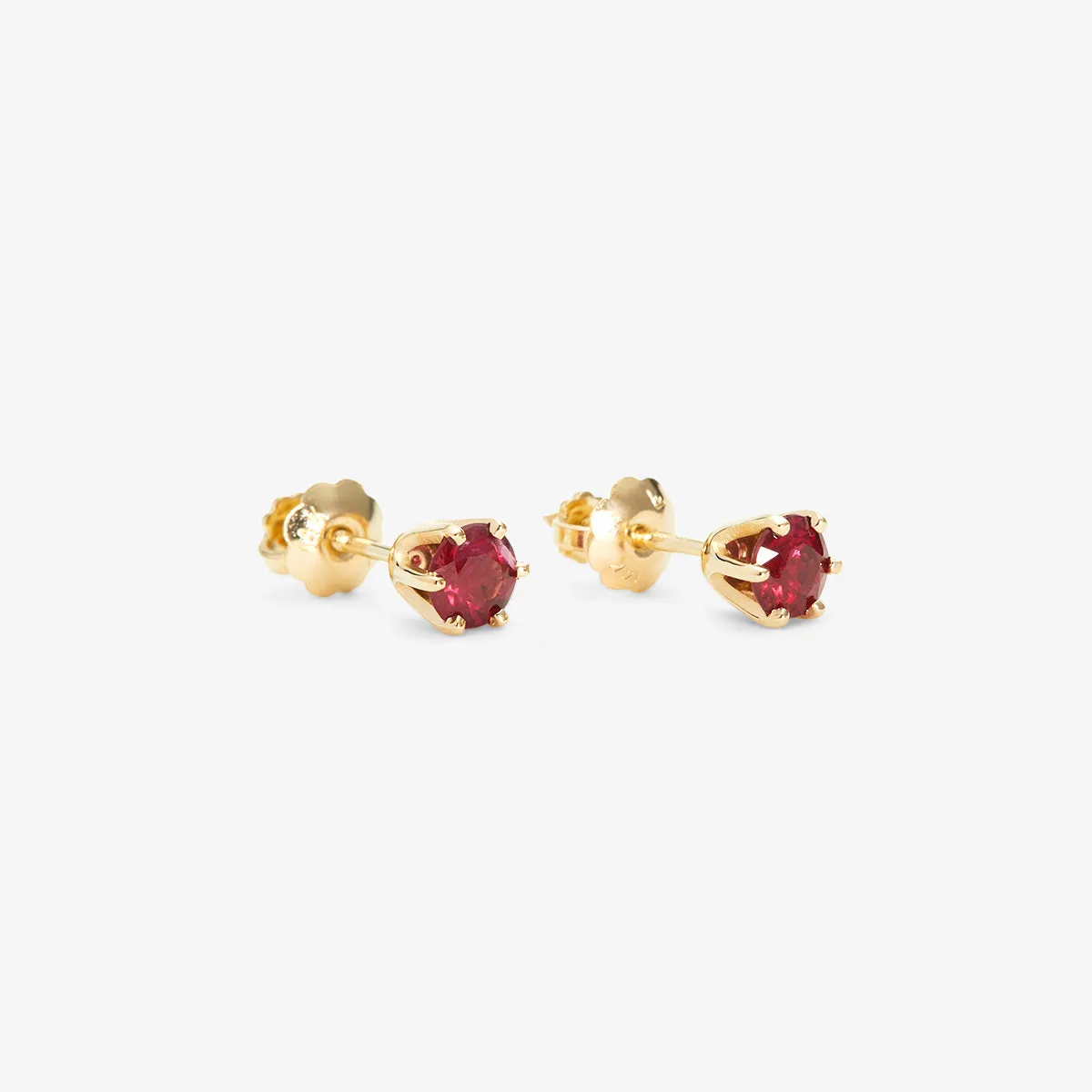 4mm Ruby Studs | E1904R
