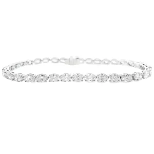 8.55ct 18k White Gold Diamond Bracelet