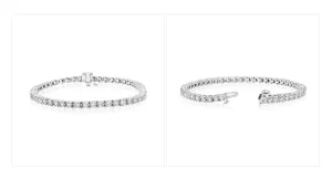 8ct Total Weight Lab Diamond Tennis Bracelet