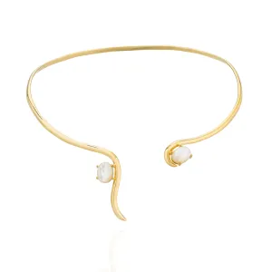 925 Silver Caramelo Necklace with Mother of Pearl