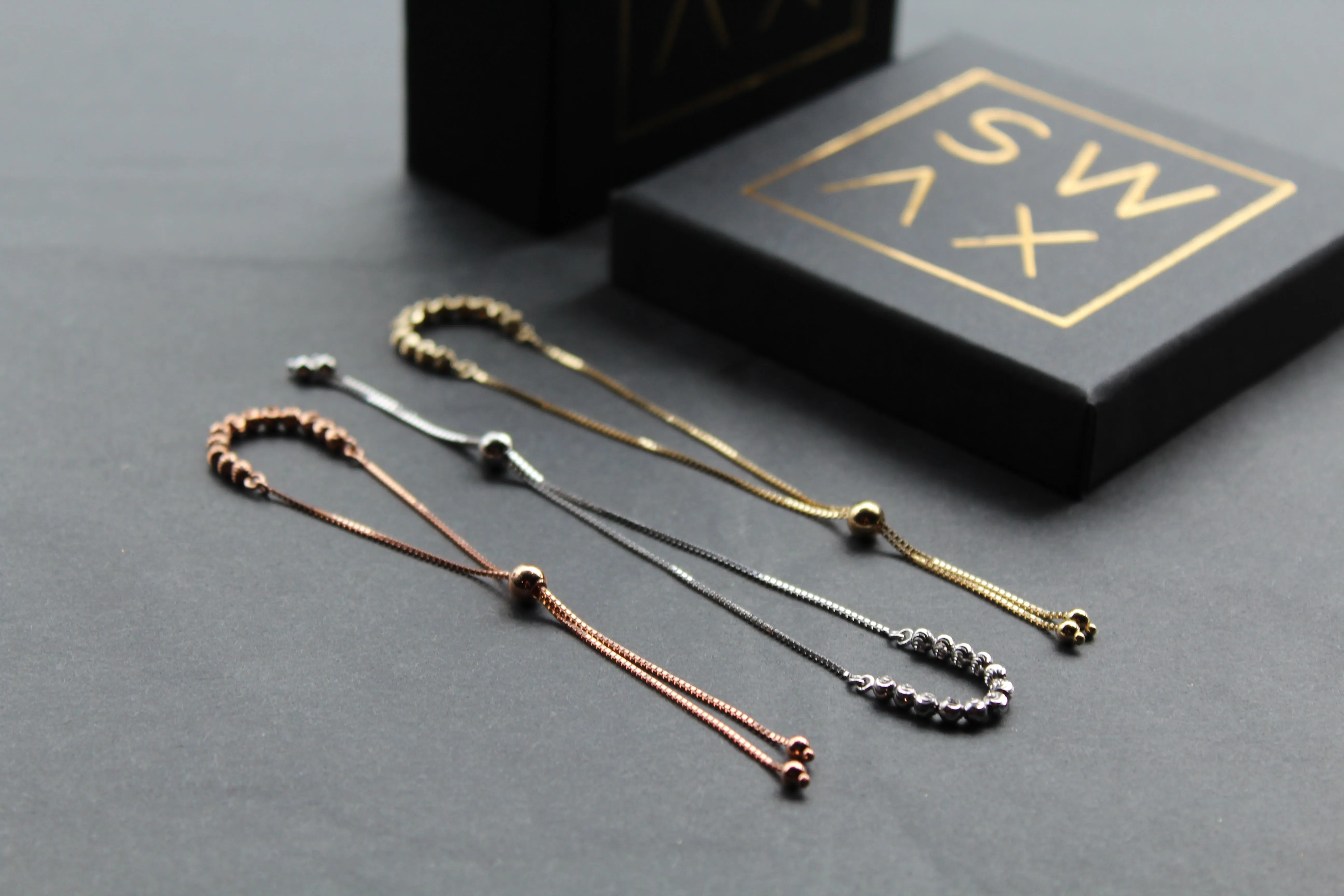 9ct Gold Slider Bracelets