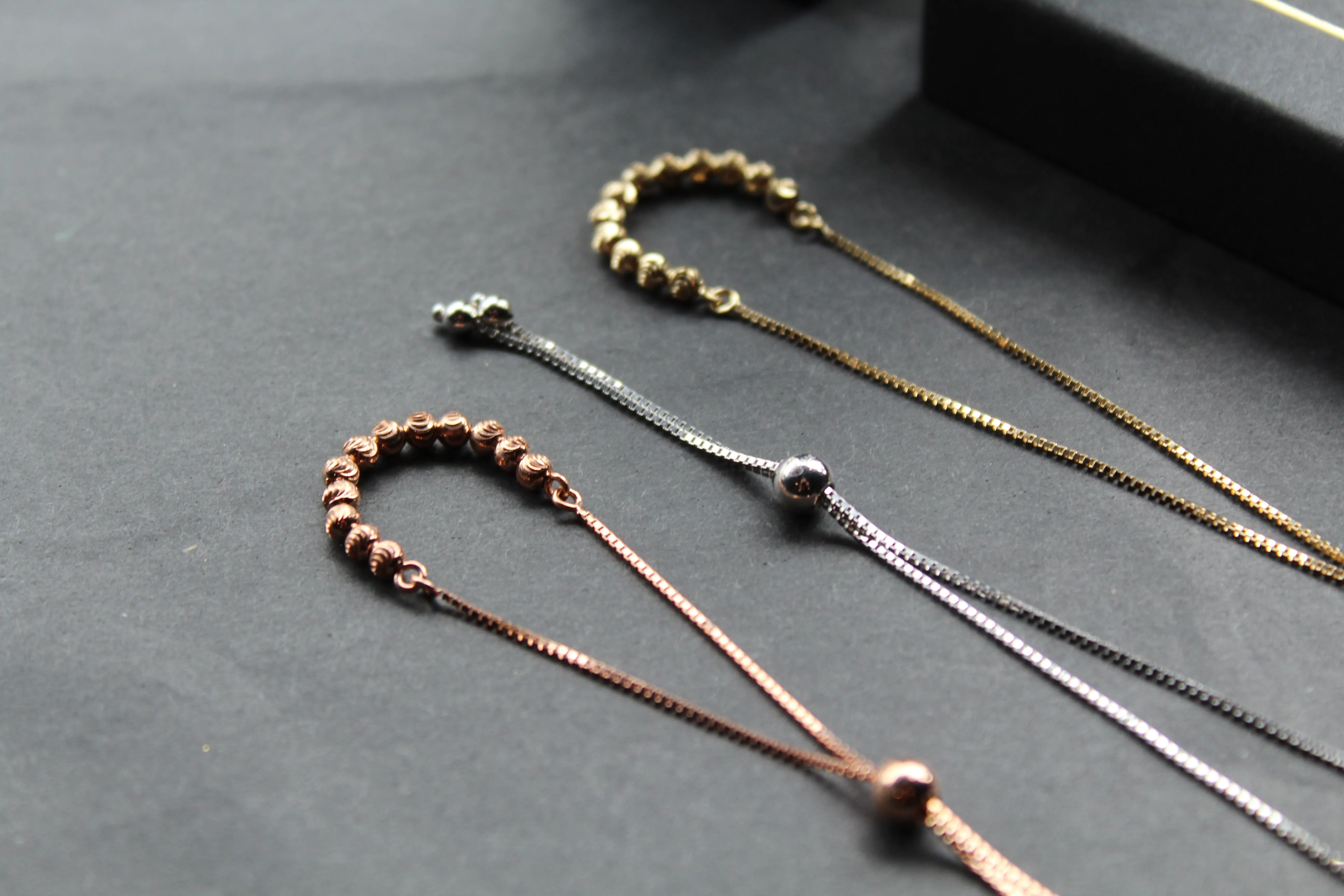 9ct Gold Slider Bracelets