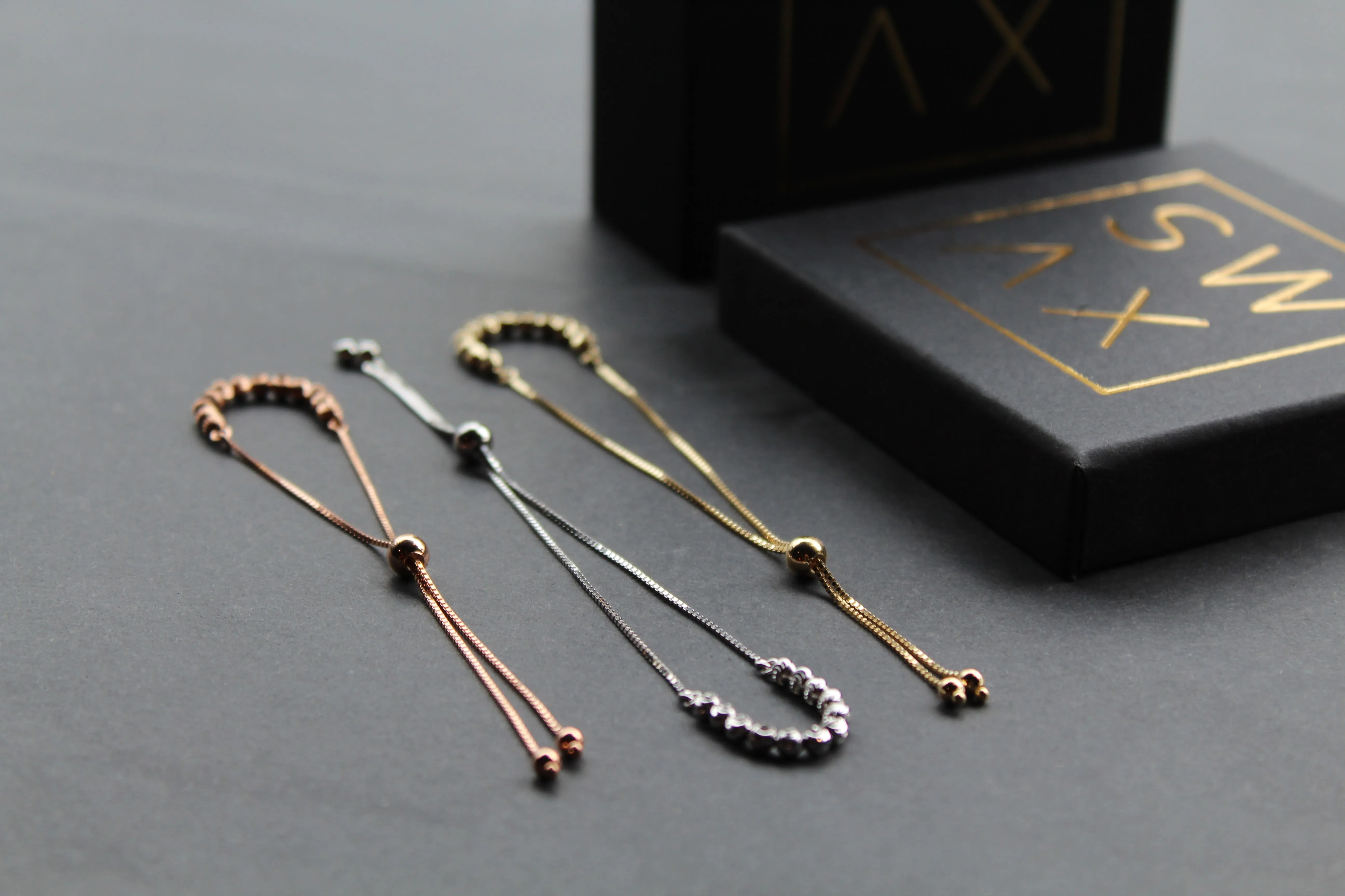 9ct Gold Slider Bracelets