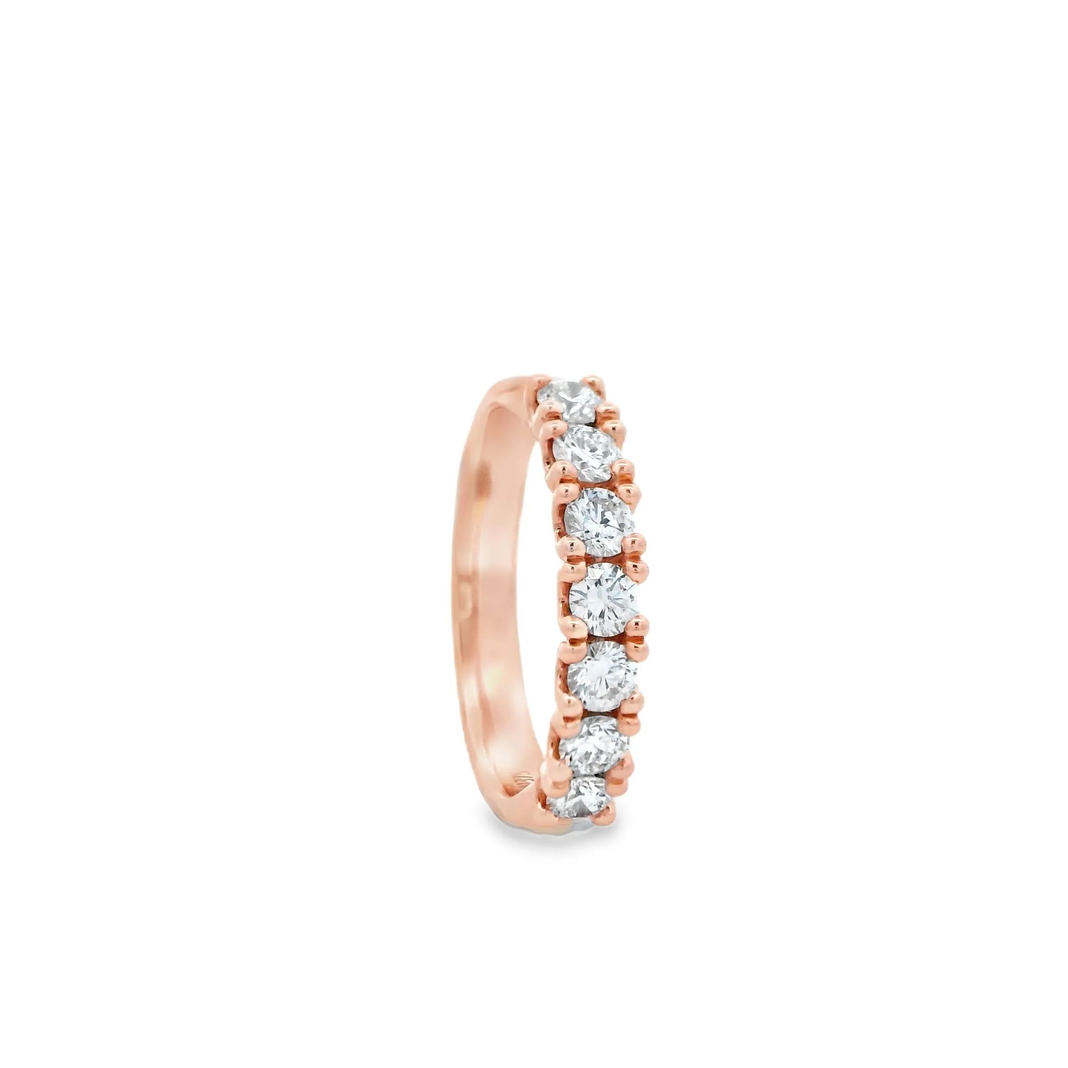 9ct Rose Gold Round Brilliant Lab Grown Diamond Eternity Band TDW= 0.70ct R-00078
